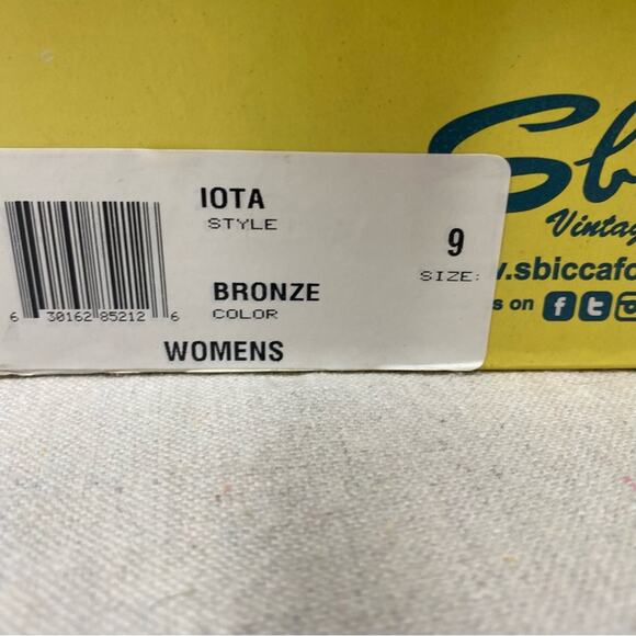 Sbicca Vintage Collection Iota metallic bronze woven leather mules NIB Size 9 - Picture 8 of 15